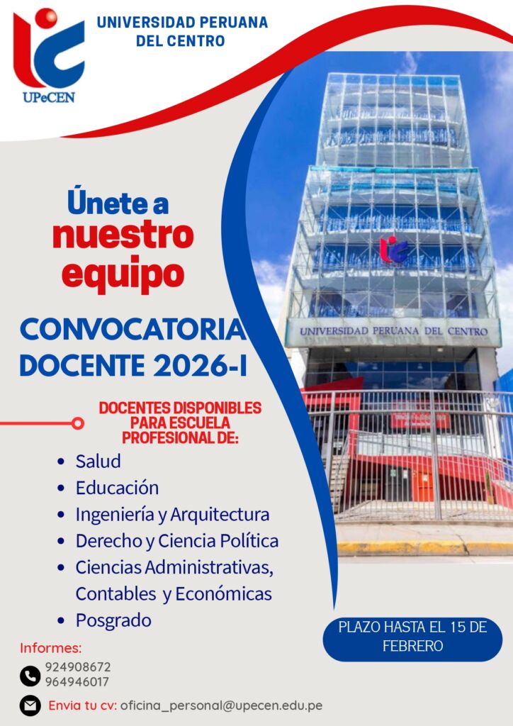 Flyer Vacante Profesional UPeCEN
